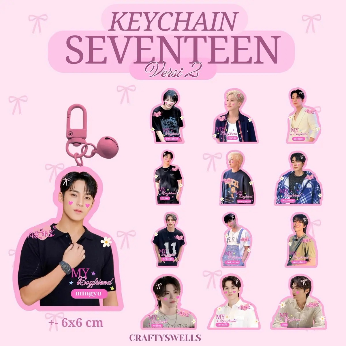 KEYCHAIN SEVENTEEN | KEYCHAIN KPOP | VERSI 1 | VERSI 2
