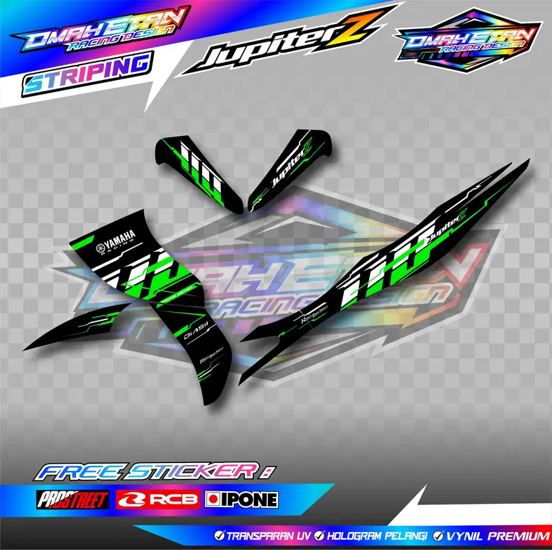 STRIPING VARIASI YAMAHA JUPITER Z BURHAN - 110 VIETNAM STYLE / STICKER LIST MOTOR YAMAHA JUPITER Z BURHAN - 110 VIETNAM STYLE 7