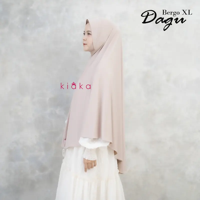 Kiaka - Hijab Dagu Malay XL Antem Kerudung Instan Bergo Inara 6