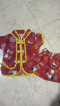 Product Review of Setelan Baju Cina Rok Baju Sanghai Lengan Pendek Buat Usia 0 Bulan Sampai 7 Tahun Bahan Katun from j**b 1