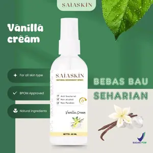 SAIASKIN Deodorant Spray Whitening Vanilla Cream BPOM Approved Bebas Bau Seharian untuk Semua Jenis Kulit