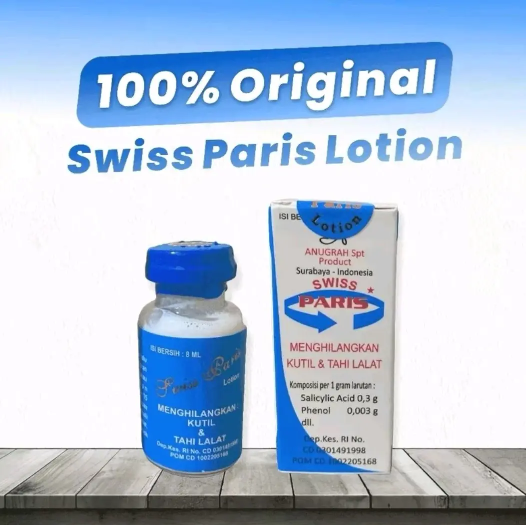 SWISS PARIS LOTION PENGHILANG TAHI LALAT DAN KUTIL ORIGINAL BPOM Mengelupas