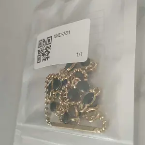 【Aylee】Gelang Batu Permata Lapisan Ganda Wanita Gelang Baja Titanium Emas Gelang Tanpa Kehilangan Warna Gelang Anti Alergi yang Dapat Dicuci Bracelets B548