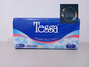 tessa interfold facial tissue 250 sheets 2ply/tisu wajah tes 250s 2ply