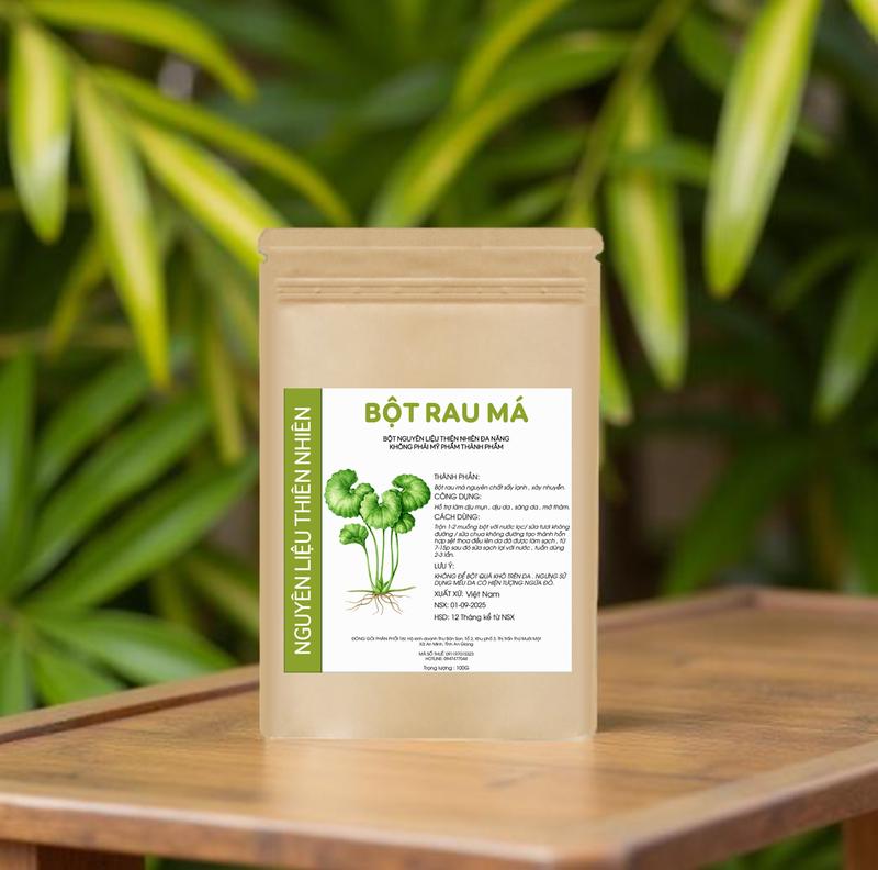  BỘT MẶT NẠ RAU MÁ NGUYÊN CHẤT THIÊN NHIÊN 