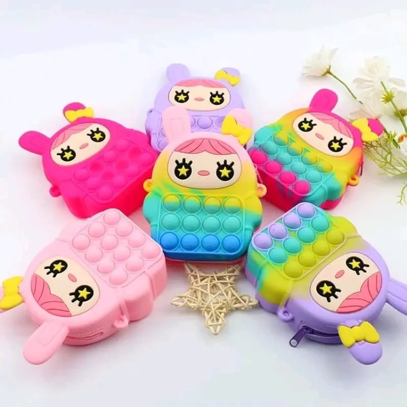 TAS IMPORT ANAK POP IT FASHION ESTETIK Cantik Kanvas