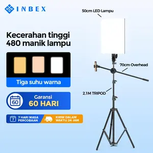 【COD】【Warranty 60 HARI】【24H Shipping】INBEX IP80 Lampu Konten Kreator Perekaman Video Fotografi Profesional LED 80W Pencahayaan Studio Video