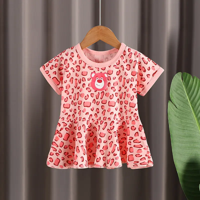 DRESS ANAK GEMEZ KAOS BAJU PEREMPUAN MOTIF LITTLE LOTSO IMPORT 0
