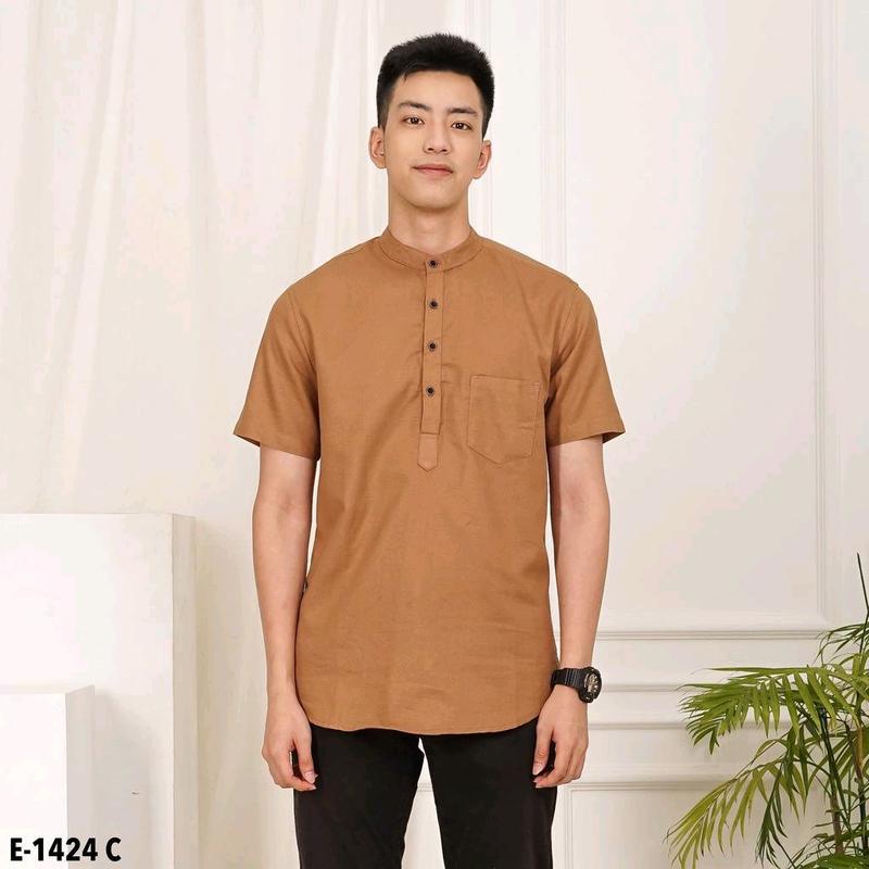 Baju koko kurta pria lengan pendek terbaru original premium - Baju koko Muslim 2