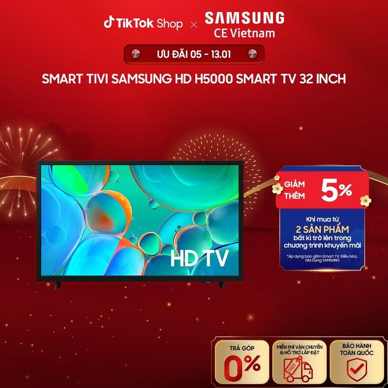 Freeship Smart Tivi Samsung HD H5000 Smart TV 32 Inch UA32H5000FKXXV - Giao hàng sau 15 ngày
