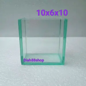 soliter mini soliter cupang 10x6x10 aquarium guppy mini akuarium mini soliter kaca full