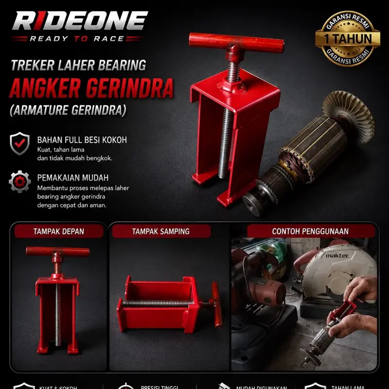 Treker Laher Bearing Angker Gerinda Tracker Armature Gerinda Ergonomis Efisien Hasil Presisi Profesional