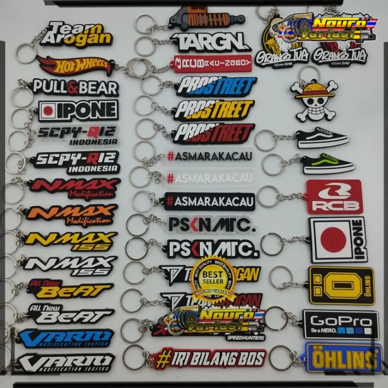 COD gantungan kunci karet ruber tebal berkualitas mantap Lightstore8