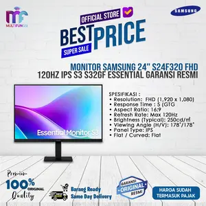 Monitor Samsung 24" S24F320 FHD 120Hz IPS S32GF Essential Garansi Resmi