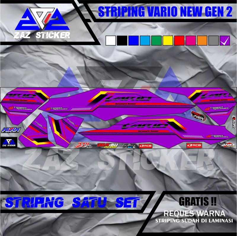 Product Introduction of Zaz Sticker Striping Vario New Gen 2 Design Motif 13 24