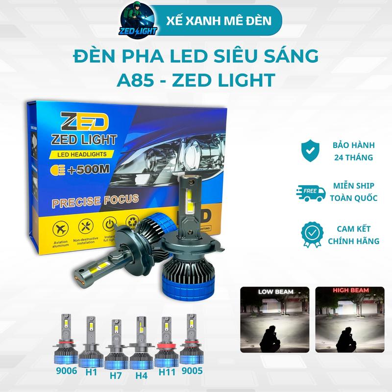 ZEDLIGHT - Đèn Pha LED A85 - Hàng Cao Cấp 85W 6000K Sáng Trắng Gom Mạnh Chuyên Lắp Oto - Phụ Tùng