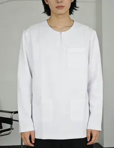 Kemeja Lengan Panjang Pria Warna Cokelat Cocok Untuk Pergi Ke Masjid Baju Koko Kualitas Terbaik JICHAO