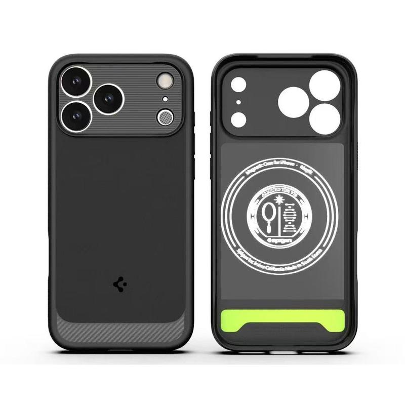 Ốp lưng điện thoại Spigen Mag Rugged Armor (MagFit) cho Apple được trang bị nút điều khiển camera; đây là ốp bảo vệ từ tính tương thích với iPhone 17, iPhone 17 Air, iPhone 17 Pro Max và iPhone 17 Pro; và nó được thiết kế để sử dụng...