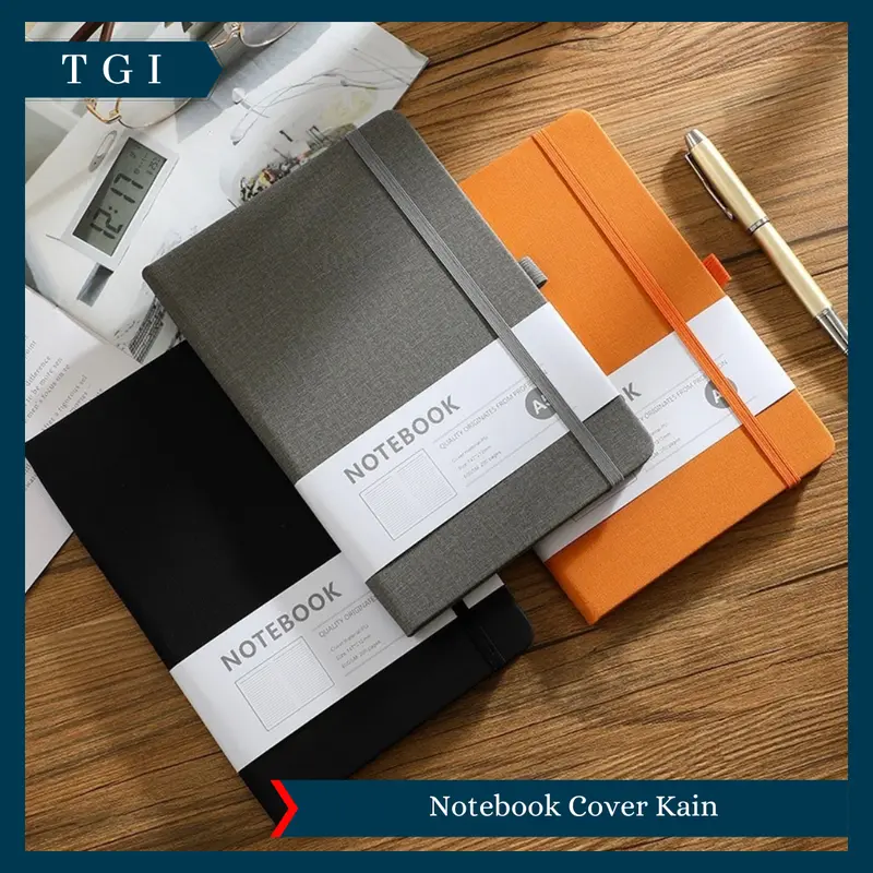 TGI - BUKU DIARY CATATAN KECIL BUKU TULIS MEMO MOTIF BERGARIS NOTEBOOK MINI POCKET SIMPLE NOTEBOOK COVER KAIN 6