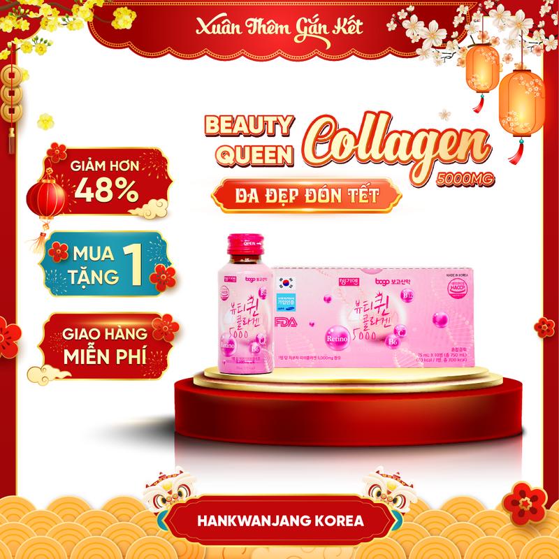 Collagen Beauty Queen 5000MG - Thực phẩm hỗ trợ chăm sóc sắc đẹp