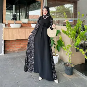 Gamis Set Hijab Kombinasi Terbaru 2024