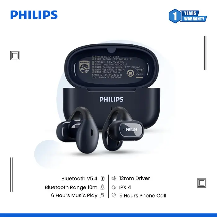 Philips TAT2469 Open Wireless Stereo Earphone Bluetooth 2