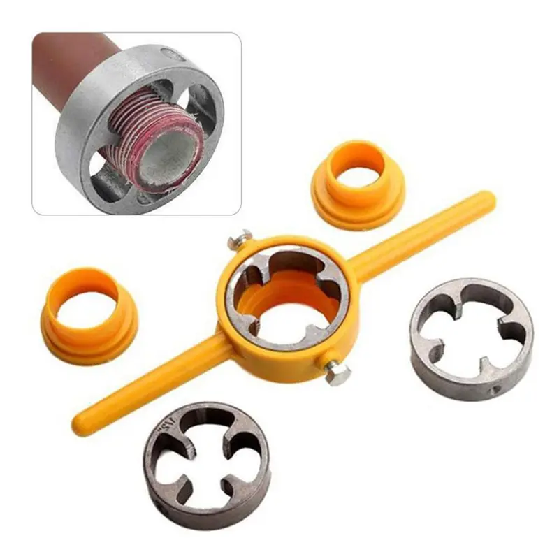 COD Mata Snai 1/2" 3/4" 1" Alat Senai Pipa PVC Pipe Threader Pipe Thread Maker 4
