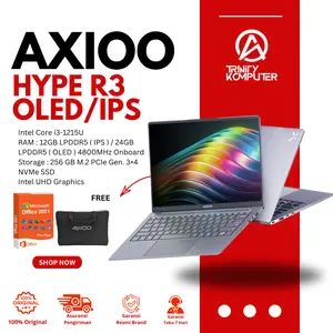 Axioo Hype R3 OLED i3 RAM 12GB IPS | 24GB OLED 256GB SSD 14" FHD+ OLED