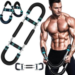 30-60kg 調整可能 アームトレーナー 胸筋トレーニング用器具 腕力トレーナー ポータブルパワーツイスターバー 春力 自宅トレーニング用具