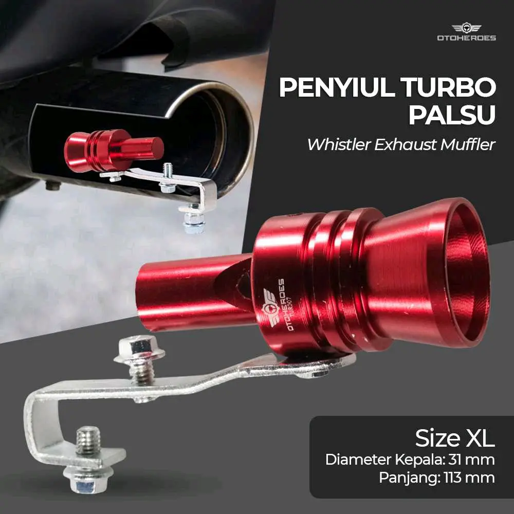 Penyiul Turbo Palsu Knalpot Mobil Car Whistler 1000-2400cc - TUR007 Baut