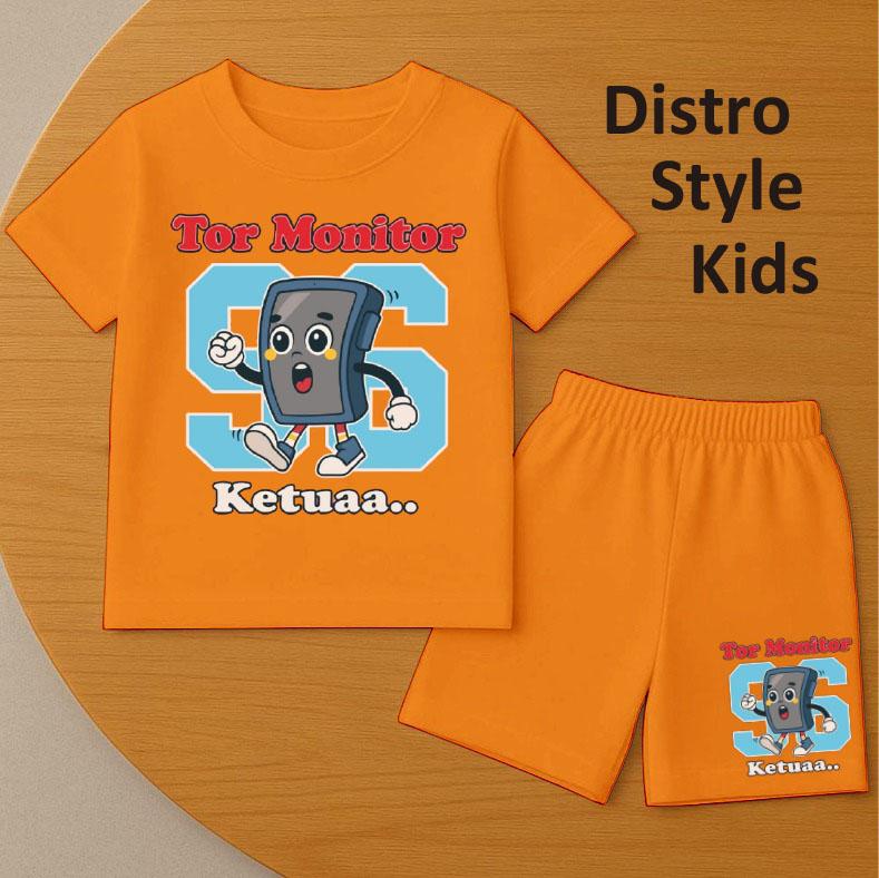 DISTRO STYLE KIDS-SETELAN ANAK LAKI LAKI TOR MONITOR KETUA UNTUK USIA 1-8 TAHUN / SETELAN ANAK LAKI LAKI & PEREMPUAN BAHAN KATUN COMBED / SETELAN KAOS ANAK HARIAN / SETELAN KAOS LENGAN PENDEK DAN CELANA PENDEK MOTIF TOR MONITOR KETUA MURAH