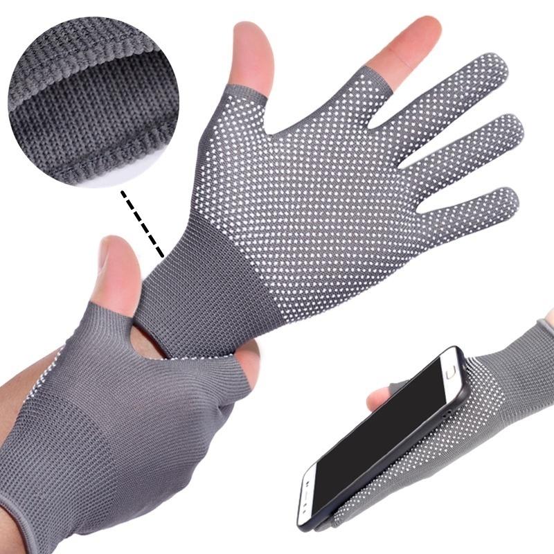 1 đôi găng tay chống nắng, bao tay lái xe máy, tập gym, tập thể thao hở ngón đa năng