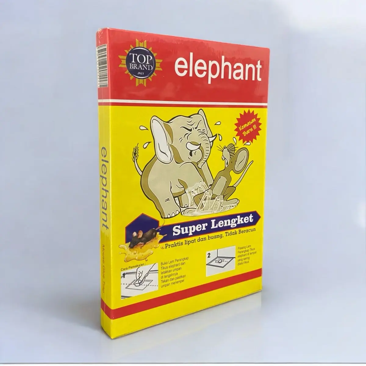 Lem Tikus Super Lengket Cap Gajah dan Elephant dengan Daya Rekat Sangat Kuat