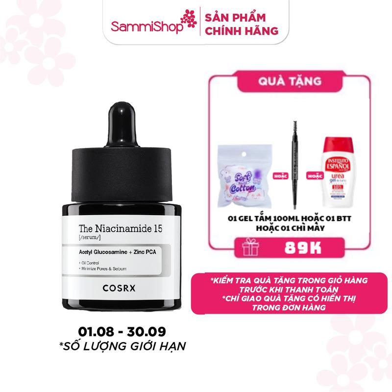 COSRX Tinh chất The Niacinamide 15 Serum 20mL