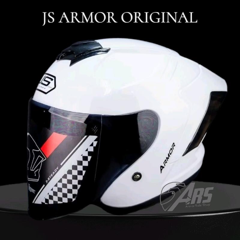 Helm JS Armor Solid - Helm Half Face SNI dengan Visor Anti Sinar - Shop ...
