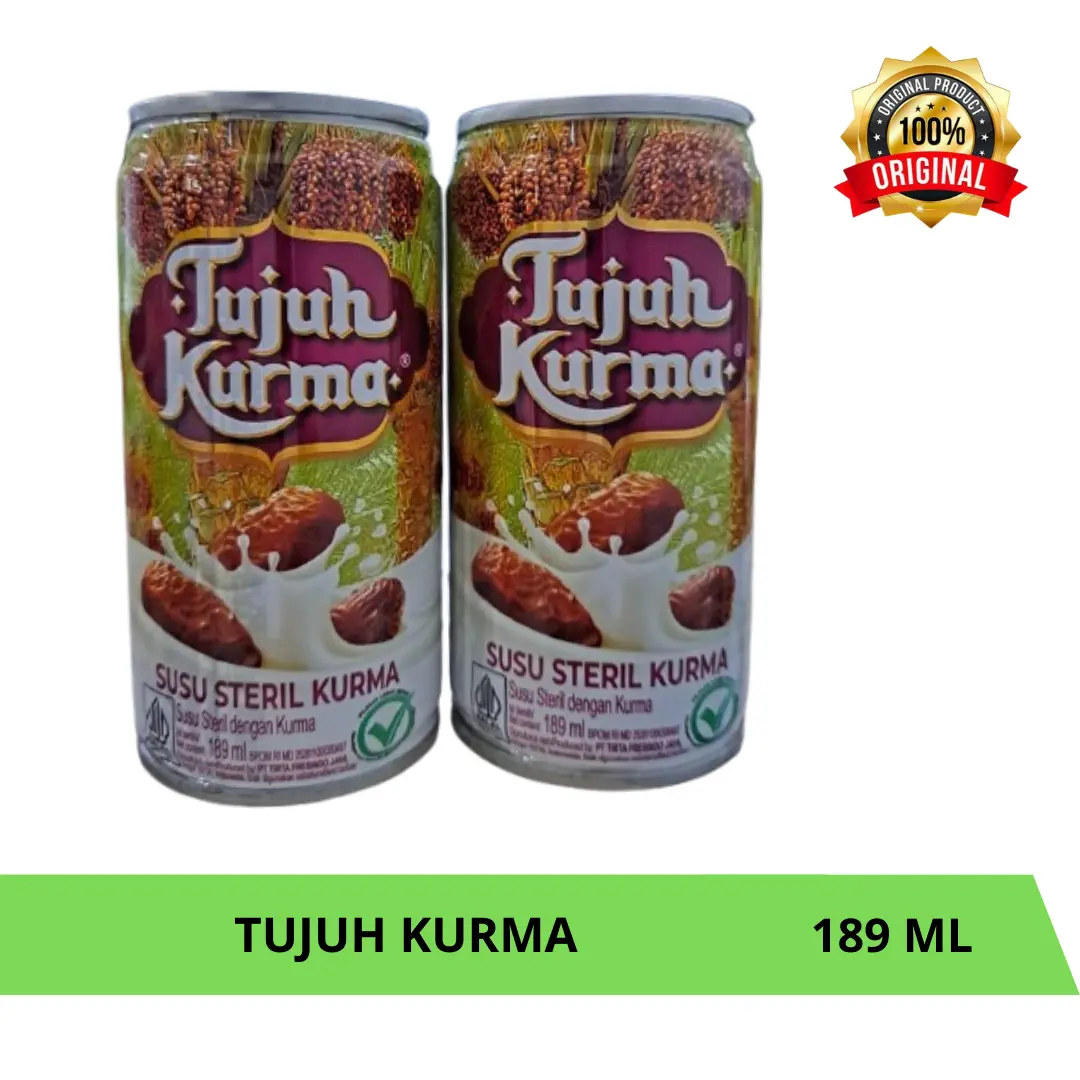 Tujuh Kurma Minuman Susu Steril Rasa Kurma 189ml - Minuman Susu Lezat & Steril dengan Ekstrak Buah Kurma - Nutrisi Baik untuk Konsumsi Sehari-hari