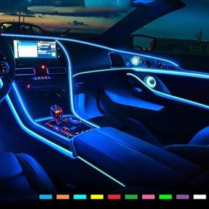 USB 車載ムードライトストリップ、ネオンストリップライト、車内装飾ライト（寝室バー用）
