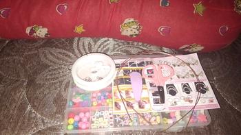 Product Review of diy aksesoris / cincin mainan anak / mainan kalung / kalung mainan anak perempuan / Mainan Manik Manik 1 Set / Diy Kalung Cincin Anak / mainan anak anak perempuan from W**4 0