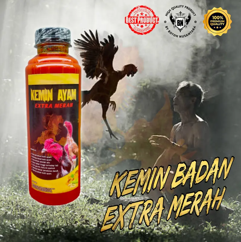 KEMIN BADAN BN  EXTRA MERAH - Agar Kulit Ayam Tebal dan Merah Merona - BN kaki 5