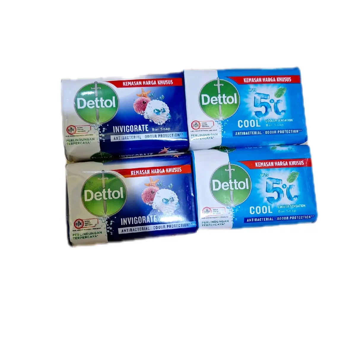 Paket Dettol Batang Isi 4pcs Ukuran 100gr Jumbo dikirim random Soap