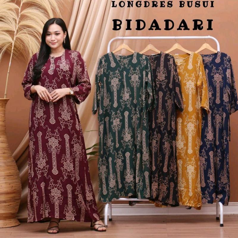 PROMO 100rb dapat 3pcs daster lengan panjang berbagai motif bahan rayon kancing depan busui friendly 3