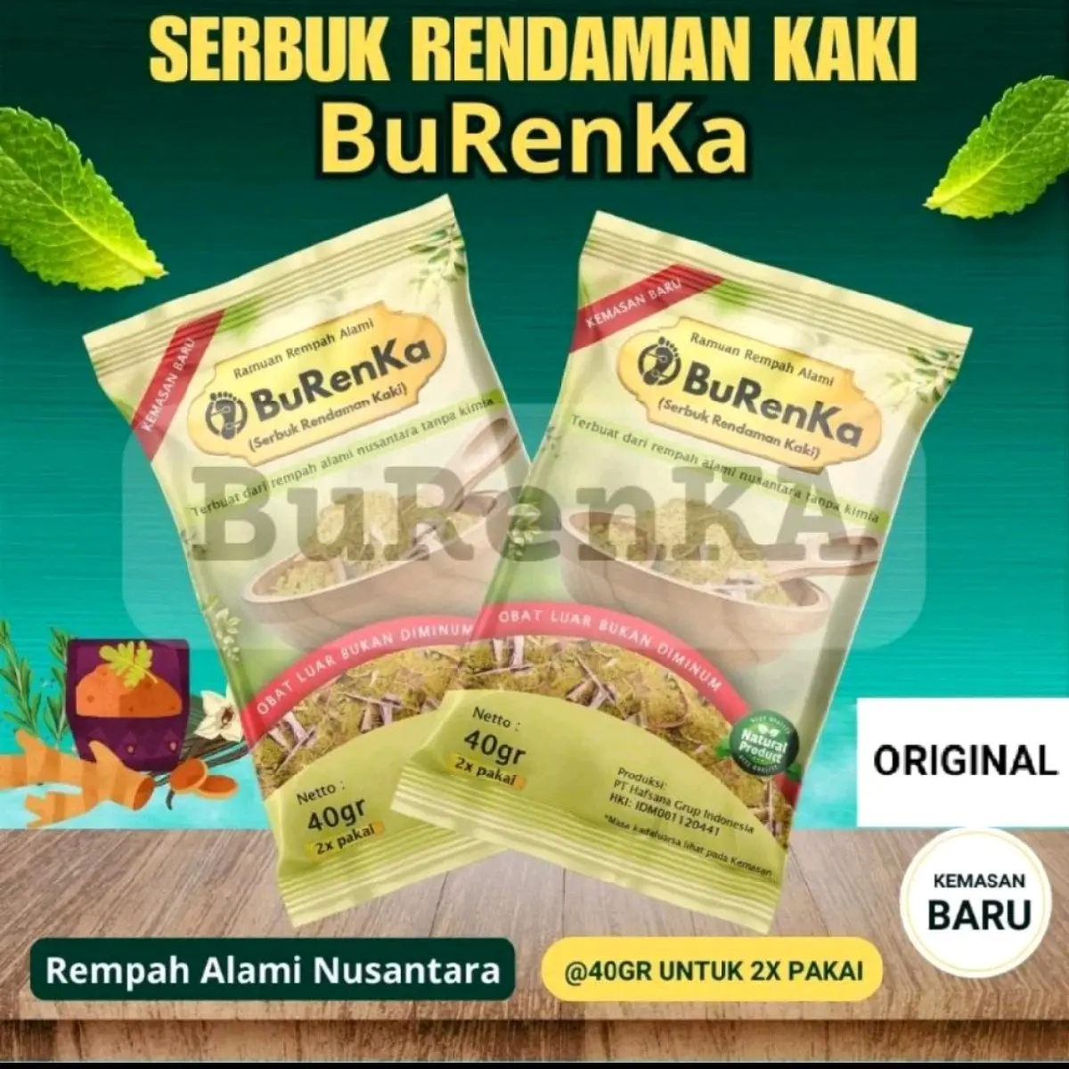 Paket 3 Pcs Burenka Rendaman Kaki Ramuan Untuk Rendamam Kaki