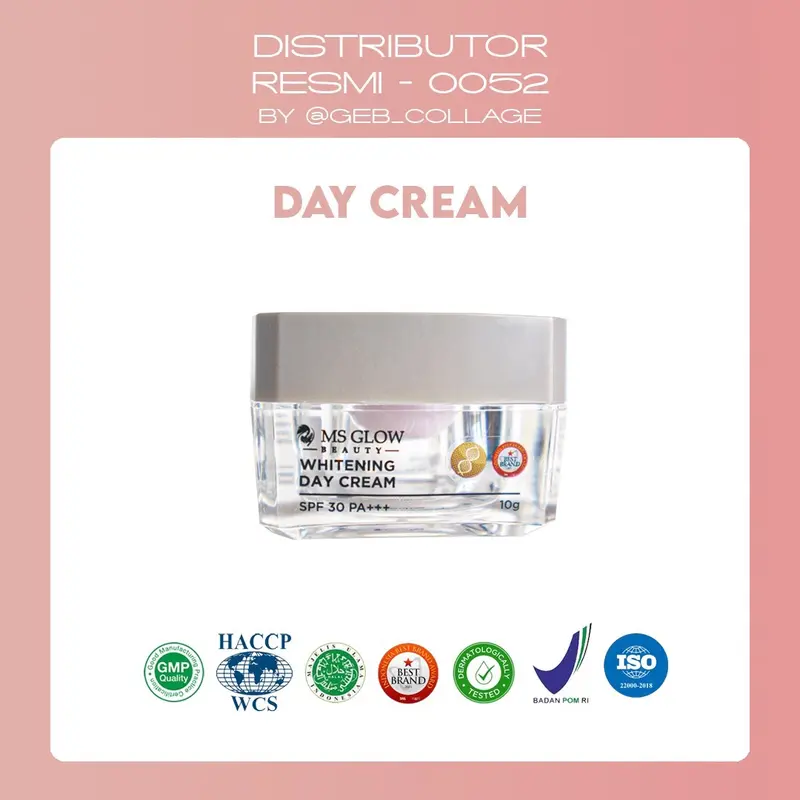 Msglow Daycream Perawatan Wajah Mencerahkan dengan SPF 30 Anti Komedogenic 2