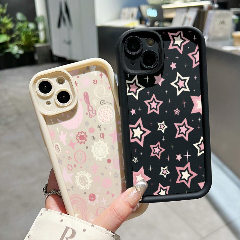 Casing Hp Untuk VIVO Y66 Y67 V5 V5s V5 Lite Case Hp Pola bintang kartun Cesing Silikon lembut Casing ponsel Anti guncangan Kasing pelindung lensa Kesing Softcase 6