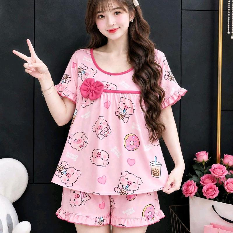 SALE ĐỒ BỘ LỤA THÁI BABYDOL TAY NGẮN QUẦN ĐÙI KHÔNG TÚI