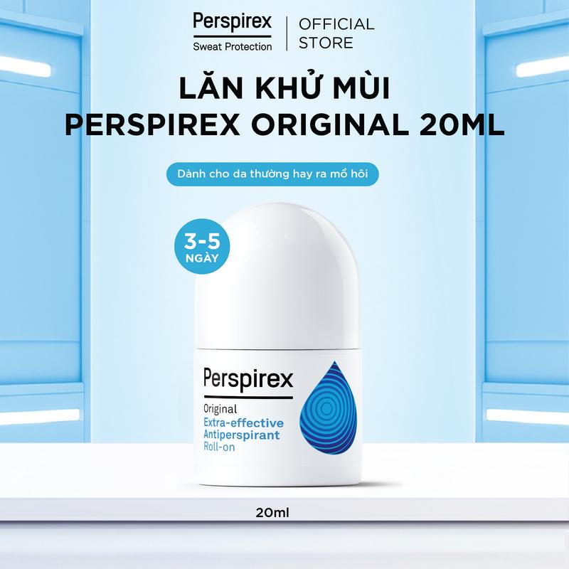 Lăn khử mùi Perspirex Original 20ml: Dành Cho Da Thường Hay Đổ Mồ Hôi ở cả Nam và Nữ