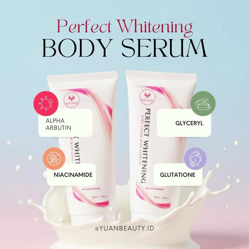 yuanbeauty paket lengkap hemat BODY TONER, MILK SHOWER CREAM , BODY SERUM WITH ARBUTIN