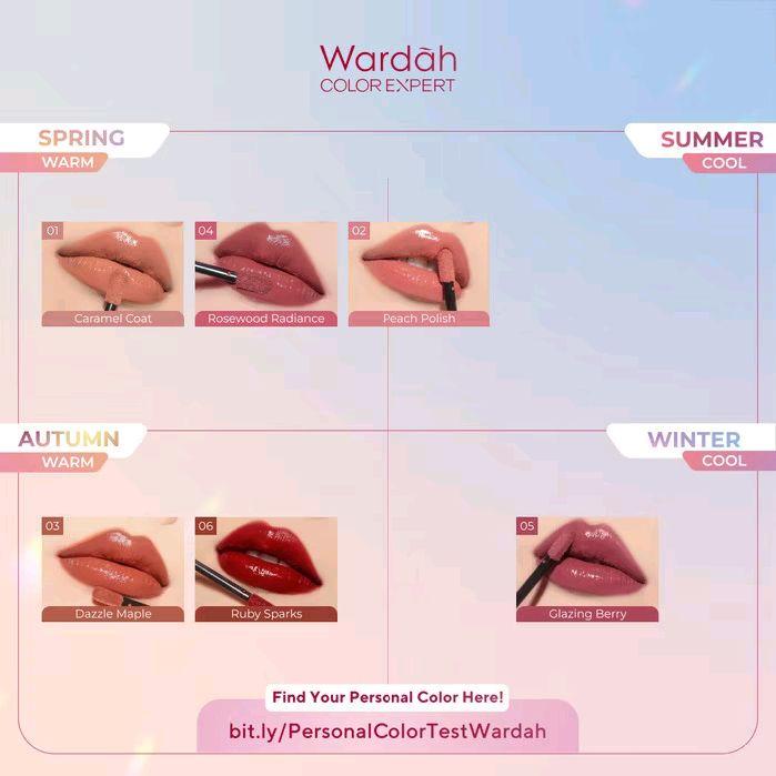 Lipstik Cair Wardah Glasting Baru dengan Teknologi Glasscushion dan Ceramide - Lipstick, Liptint, Bibir, Gloss 4