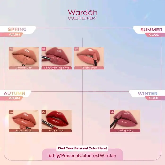 Lipstik Cair Wardah Glasting Baru dengan Teknologi Glasscushion dan Ceramide - Lipstick, Liptint, Bibir, Gloss 4