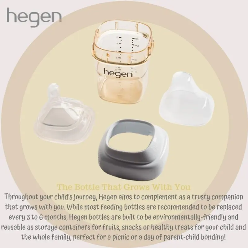 Hegen Feeding Bottle PPSU - Botol Susu Bayi Hegen All Varian 150ml - 240ml & 330ml 5
